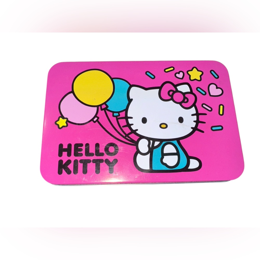 Hello Kitty Pink Metal Tin